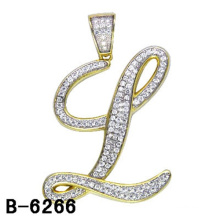 Alta Qualidade 925 Sterling Silver Jewelry Letter Pendant